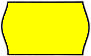 CT12 Labels, 26 x 16mm, 1000 Labels per Roll, Yellow, 36k Pack