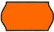 CT5 Labels, 22 x 12mm, 1500 Labels per Roll, Fluorescent Orange, 30 Roll Pack